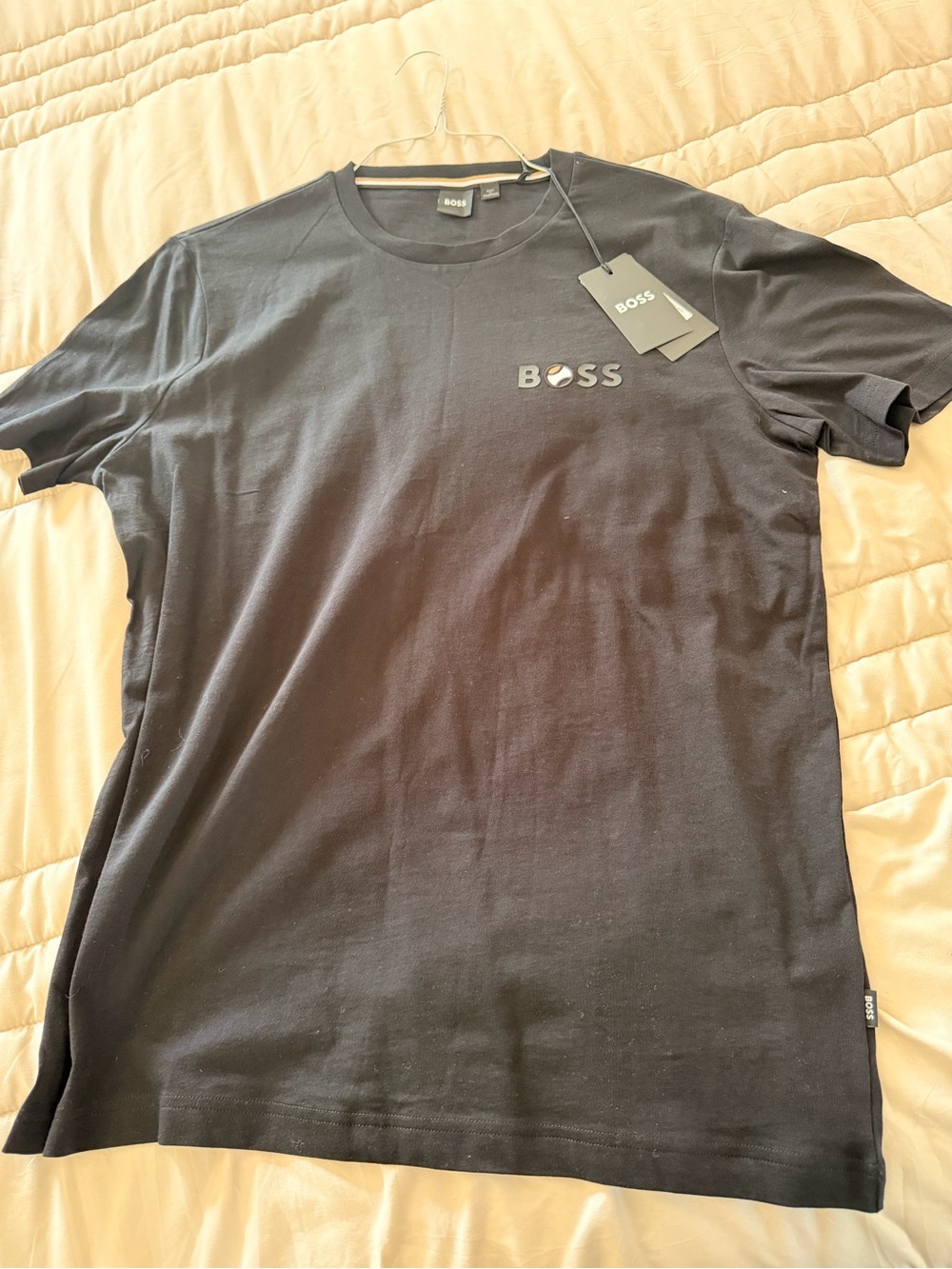 BOSS Black Short-Sleeve Logo Crewneck Tee
